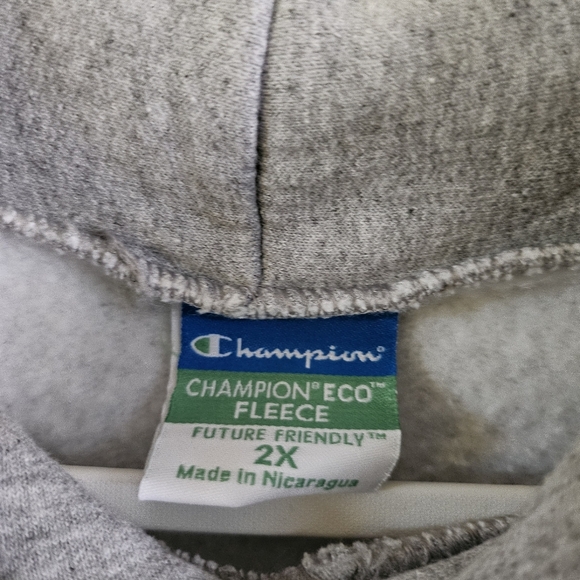 Champion Eco Fleece Sweater 2X Gray CSU Stanislaus Stan State Warriors Hoodie - Picture 4 of 8
